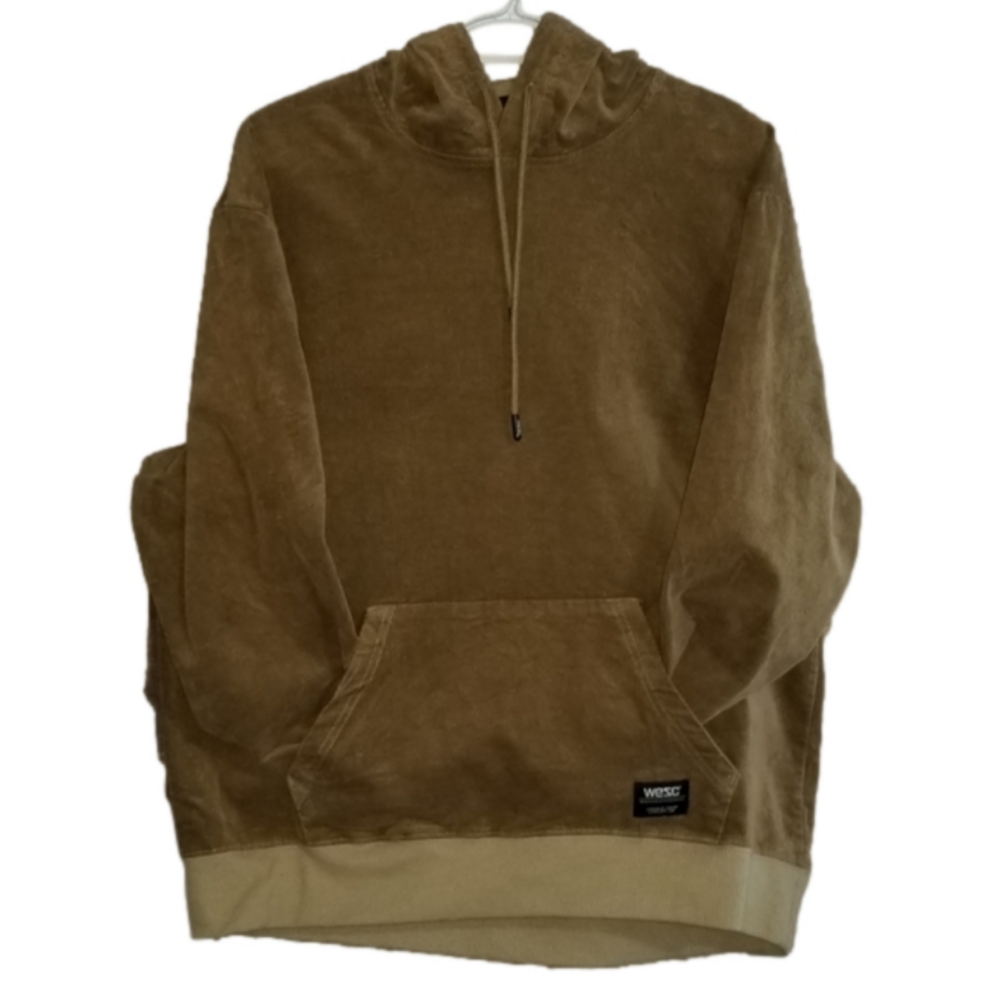 WESC Corduroy Hoodie Size Women XL Men L